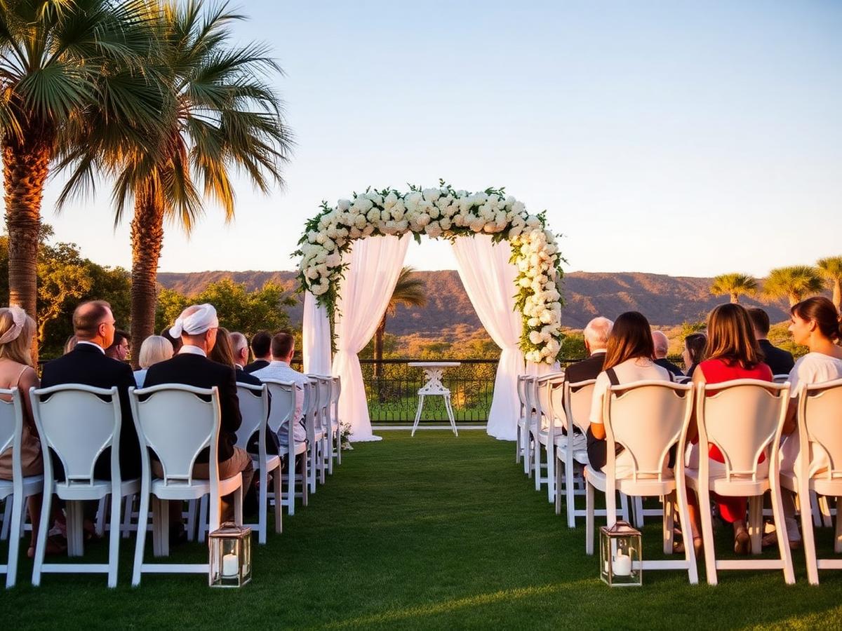 Sunset Vineyard Wedding